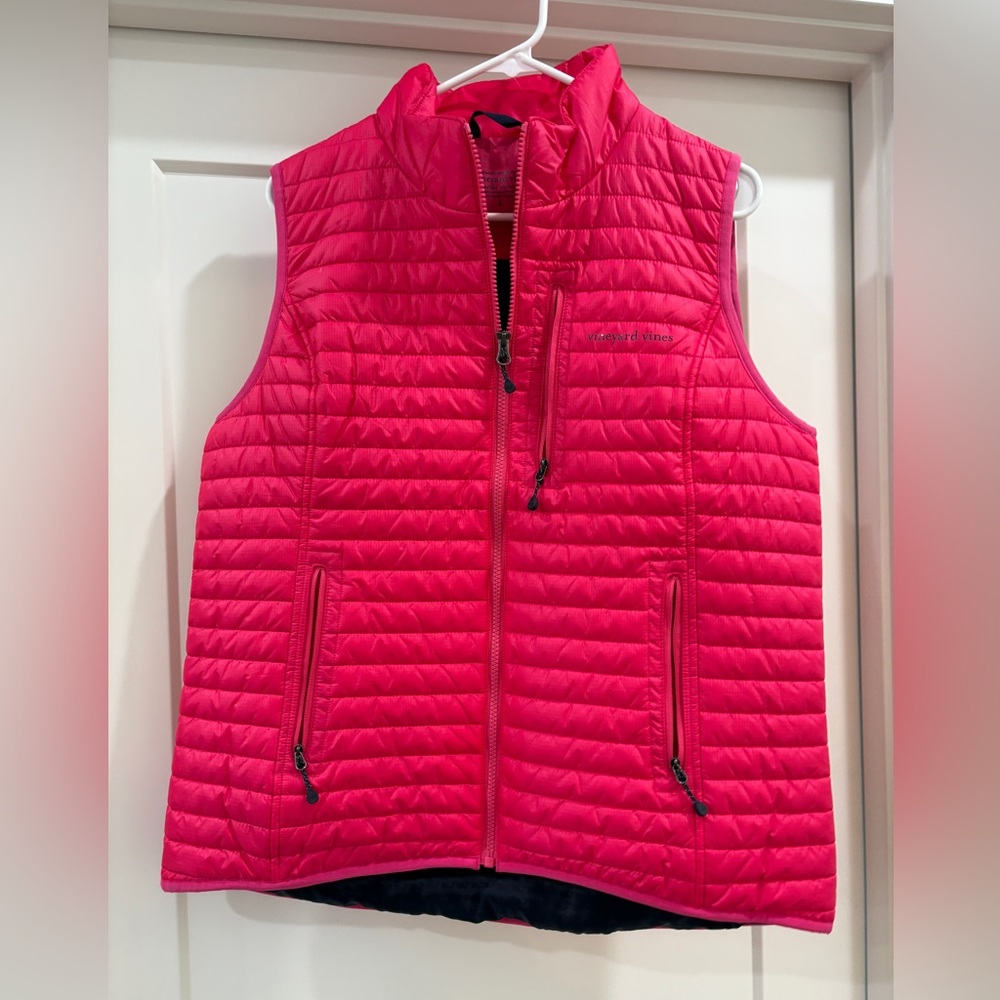 Vineyard Vines Pink Quilted Vest